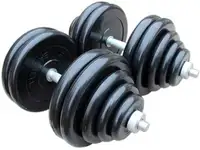 Гантель разборная обрезиненная profigym антат 60 кг