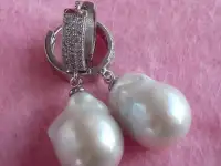 Серьги с крупным жемчугом, фотография 3