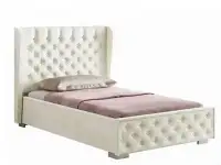 Кровать с подъемным механизмом Франческа 160х200, кремовый, велюр