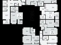 2-х комнатная квартира, 46,90 м², 6 эт., ЖК А101 Всеволожск, фотография 2