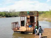 Сплав на двухэтажном плоту по реке Уфа, фотография 4