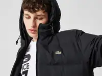 Мужская утеплённая куртка lacoste long hooded quilted regular fit, фотография 4