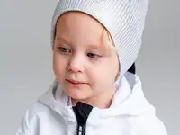 Шапка детская трикотажная для девочек, фотография 2