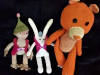 детские мягкие игрушки, связанные из ниток, фотография 2