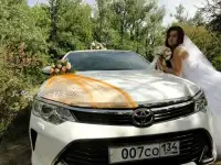 Свадебный кортеж из новых авто. Шикарные украшения для машин. Весь Волгоград., фотография 5