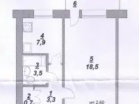 1-к. квартира, 33,9 м2 , 1-й эт 5 эт.д.