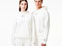 Хлопковая толстовка lacoste unisex с капюшоном