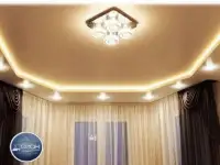 Многоуровневые натяжные потолки, фотография 4