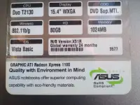 ASUS X51R intel ноутбук на запчасти., фотография 4