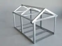 Каркас гаража (ангара) 11,2 м2 , 2500/4500/2000 (в коньке Н 2,5м.), фотография 3