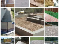 Укладка брусчатки. Фундамент. Отмостки.