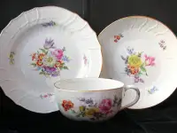 Чайные тройки мейсеновского Майсеновского, Meissen фарфора