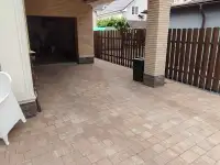 Благоустройство, укладка тротуарной плитки, газоны., фотография 4