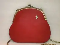 Маленькая сумочка красная кожаная Handmade, фотография 9