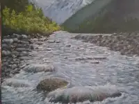Картина Горная река