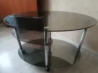 Журнальный столик круглый стеклянный, фотография 2
