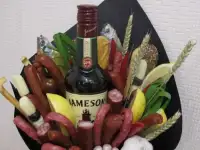 вкусный букет, сьедобный букет, букет из раков, фотография 3