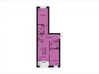 Квартира, 63,64 м², 6 эт., Пригородный п, фотография 7