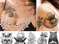 Тату временное- наклейки, фотография 2
