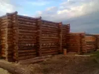 Готовый сруб для большой бани.