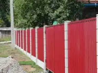 Установка заборов различных видов.