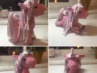 Игрушка ручной работы единорожка, фотография 3
