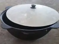 Казан на ДВЕННАДЦАТЬ литров с алюминиевой крышкой в комплекте!!!