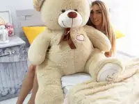 Большая мягкая игрушка.Плюшевый Медведь.Мишка Бернард 150 см.4 цвета, фотография 3