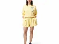 Женские плиссированные флисовые шорты lacoste