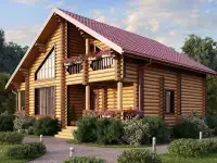 Дом из бревна Атлас