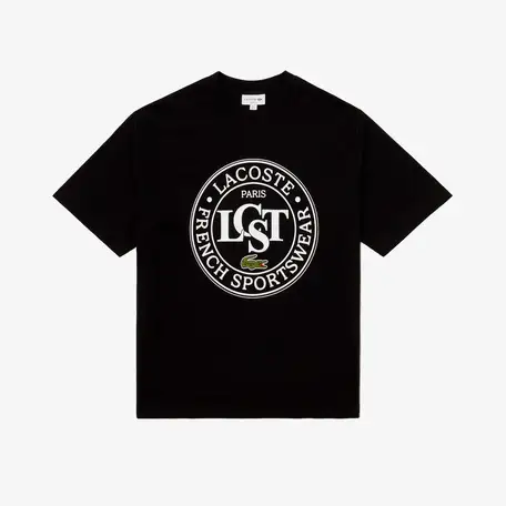 Мужская футболка lacoste из плотного хлопка с принтом, фотография 5