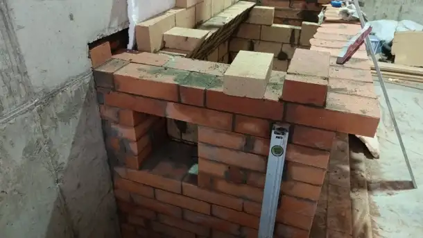 Вертел с мотором в нишу кирпичного барбекю, фотография 1