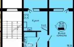 Город Самара,ул Демократическая д 168, 42,50 м², 2 эт., ул Демократическая д 178, фотография 1