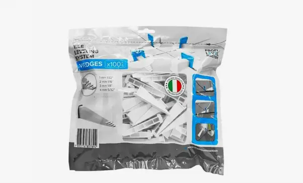 tile leveling system profi level master - клинья примерно 100 шт.  новая пачка, фотография 1