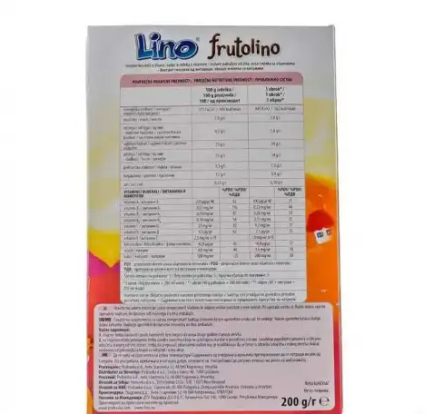 БЕБИ ПАПА - Frutolino- Фрутолино- каша быстрого приготовления 200 гр ( от 6 месяцев), фотография 3