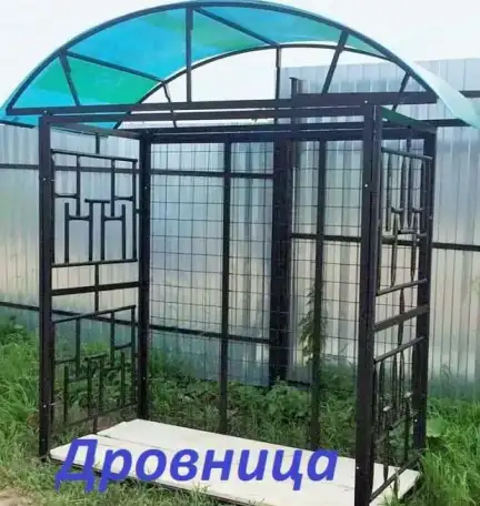 Дровница уличная на дачу. Воронеж, фотография 1