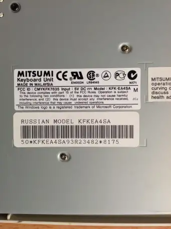 Клавиатура MITSUMI модель KFK EA4SA, фотография 3