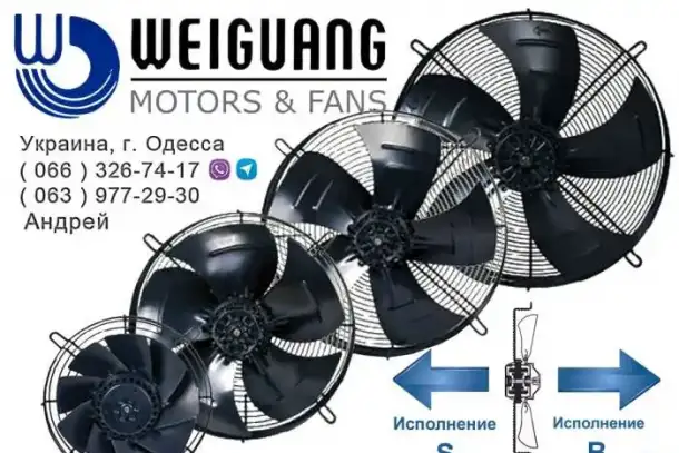 ОСЕВЫЕ ВЕНТИЛЯТОРЫ WEIGUANG серии YWF, фотография 1