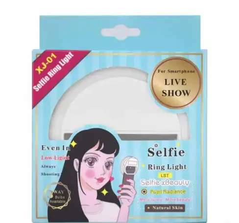 Светодиодное кольцо для селфи Selfie Ring Light на телефон, фотография 5
