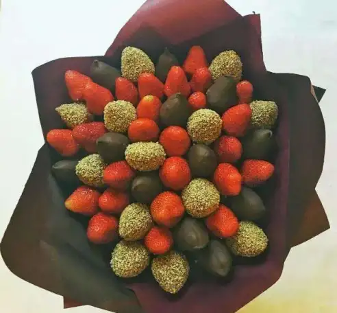вкусный букет, сьедобный букет, букет из раков, фотография 6