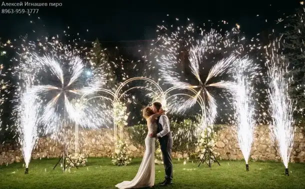 Фейерверк салют холодный фонтан Красноярск, фотография 5