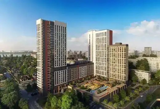Жк Русь, красных зорь, 38,70 м², 26 эт., Площадь 1905 года м., красных зорь, фотография 1