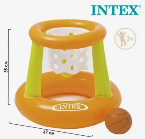 Надувной игровой центр Баскетбольное кольцо Intex, фотография 1