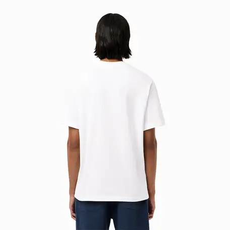 Мужская хлопковая футболка lacoste с коротким рукавом, фотография 2