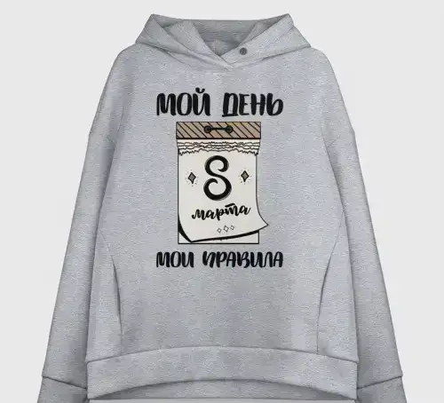 Женское худи Oversize хлопок, фотография 8