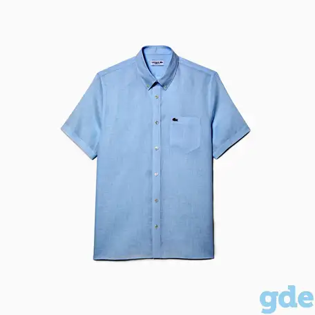 Мужская льняная рубашка lacoste, фотография 8