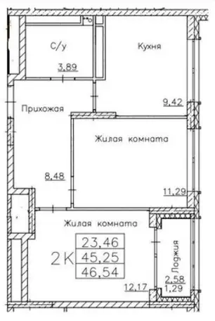 Квартира, 46,54 м², 9 эт., Мотовилихинский, Металлистов ул, 18, фотография 9