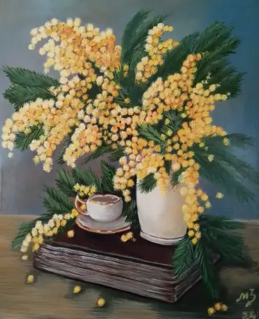 Картина Мимоза, цветы., фотография 1