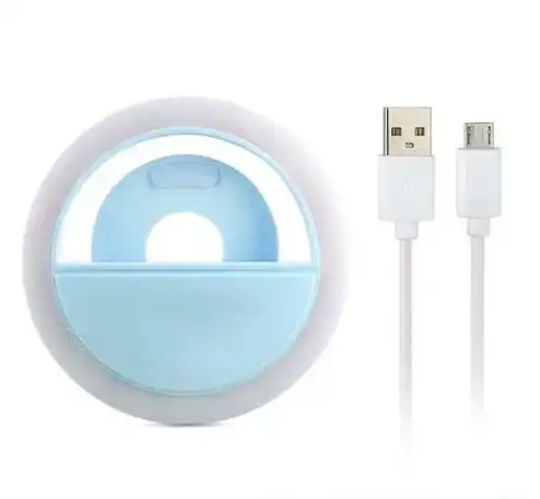 Светодиодное кольцо для селфи Selfie Ring Light на телефон, фотография 2