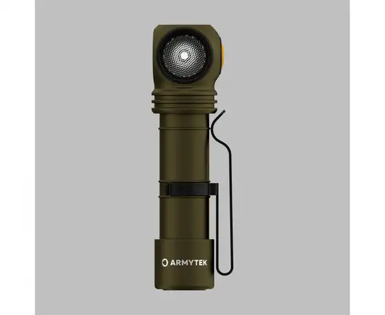 Налобный мультифонарь armytek wizard c2 pro olive white, фотография 1